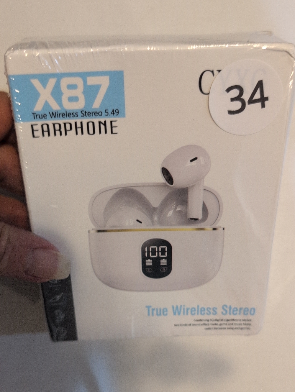 EXSulity Y113 True Wireless Headset AI Translation Earbuds - White